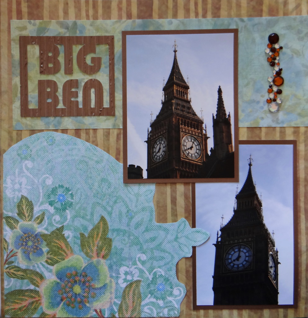 Travel Scrapbook 13 London Me and My Cricut