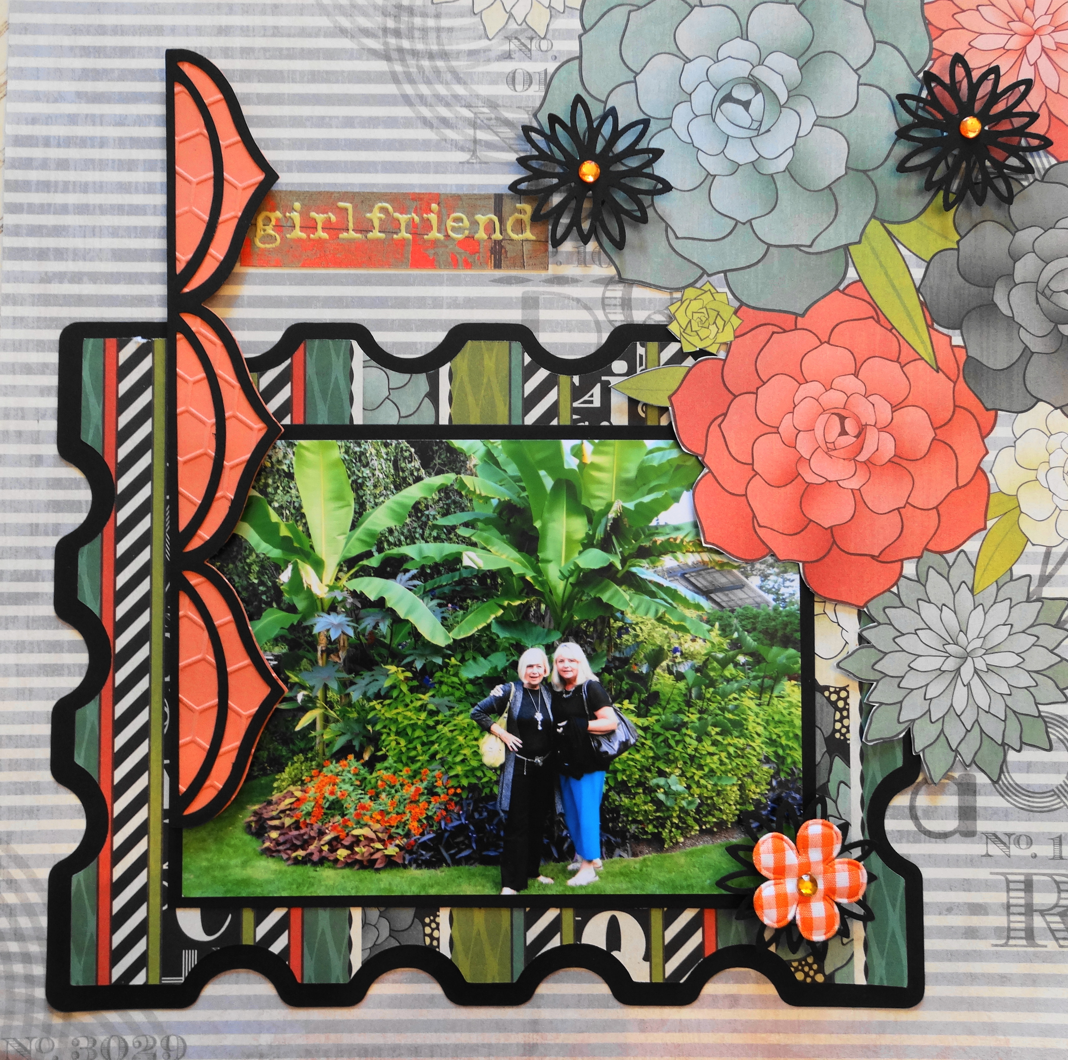 Travel Scrapbook 24 - Botanical Gardens - Me and My Cricut