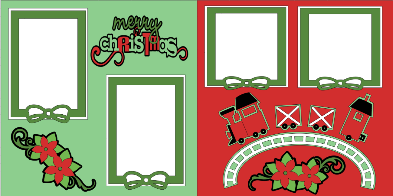 Christmas Scrapbook Album 1 - Me and My Cricut